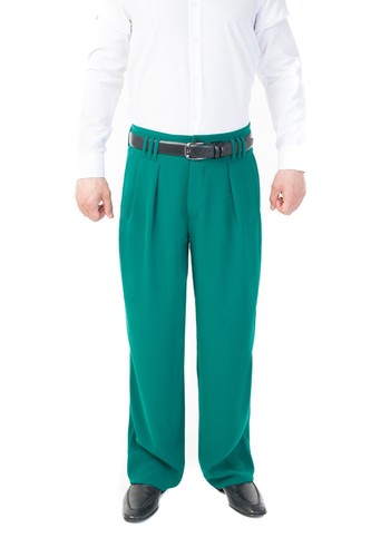 Mens pleated trousers - , green